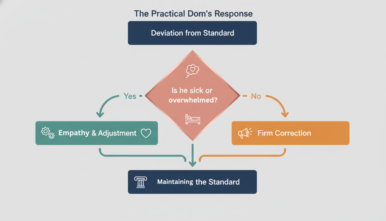 An educational Female Led Relationship Graphic illustration.