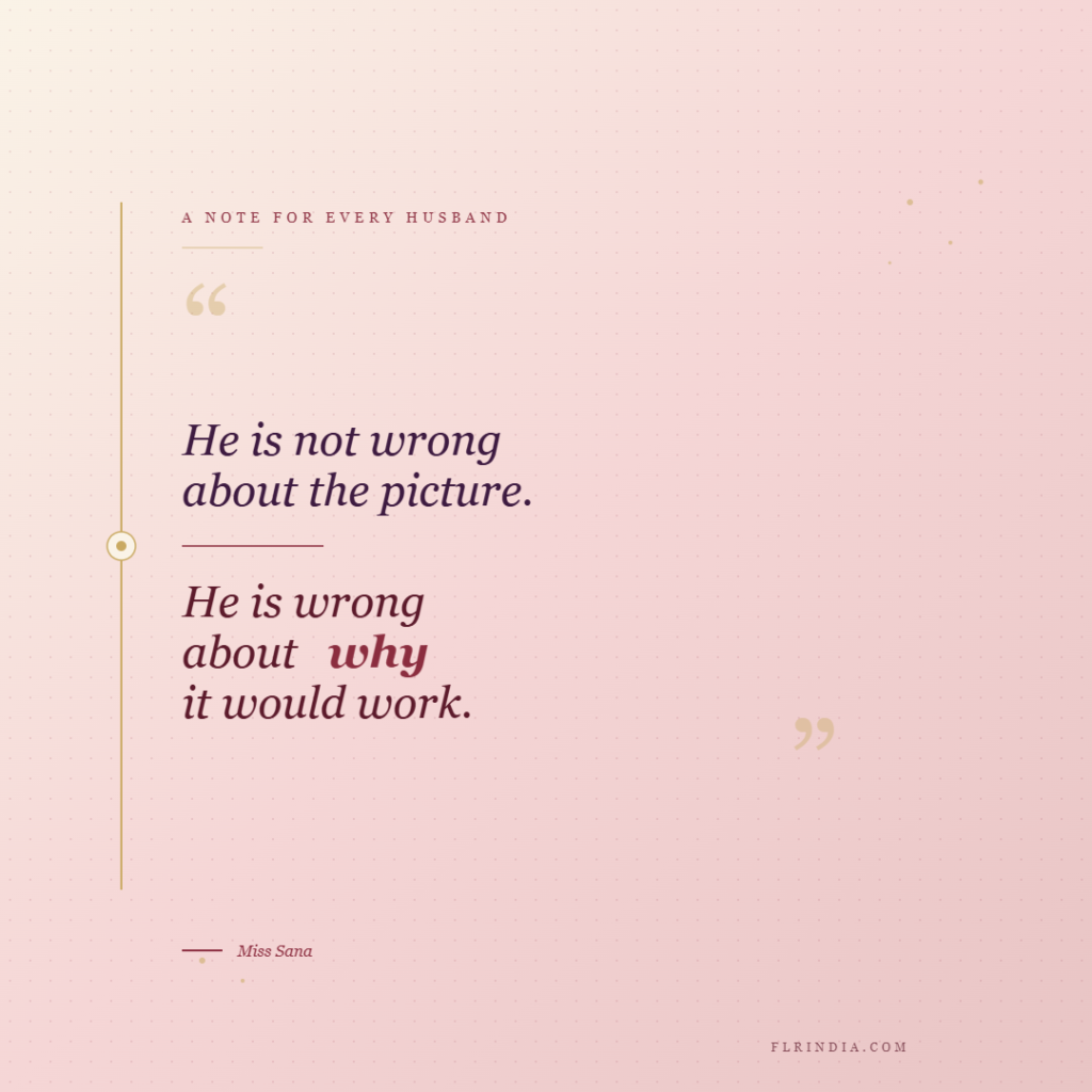  Quote card reading "He is not wrong about the picture. He is wrong about why it would work."