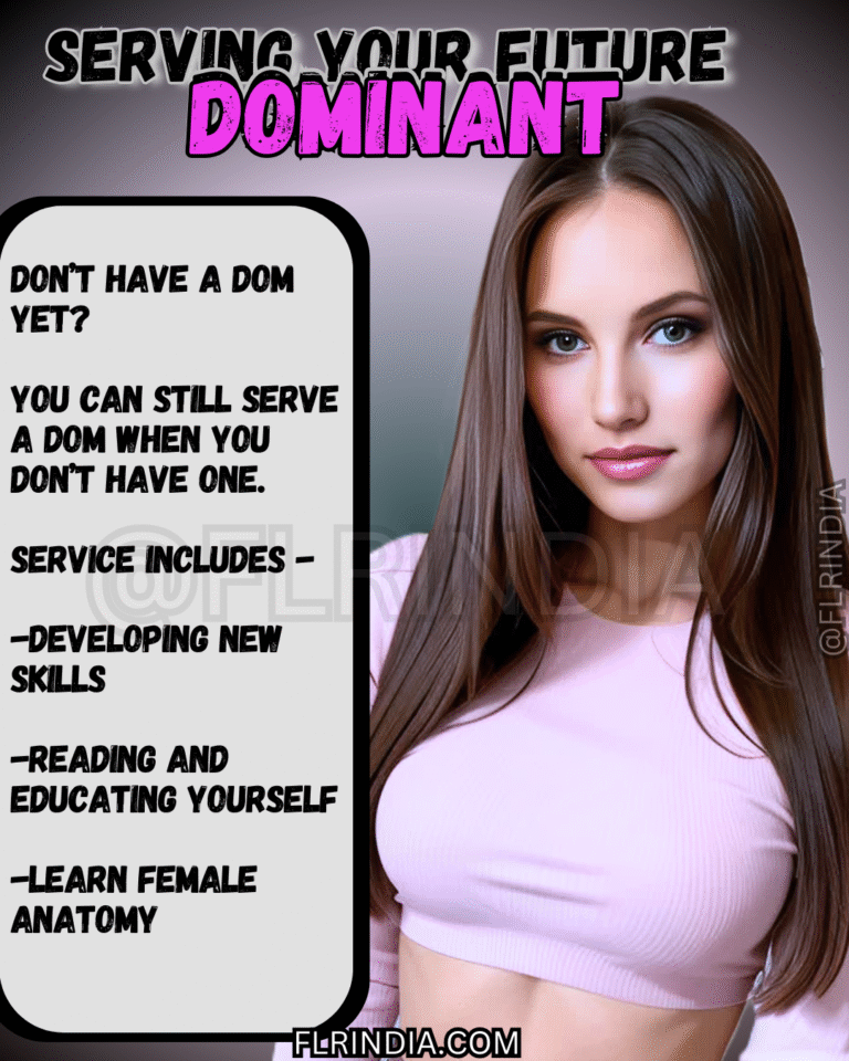 A beautiful woman with an educational Female Led Relationship.