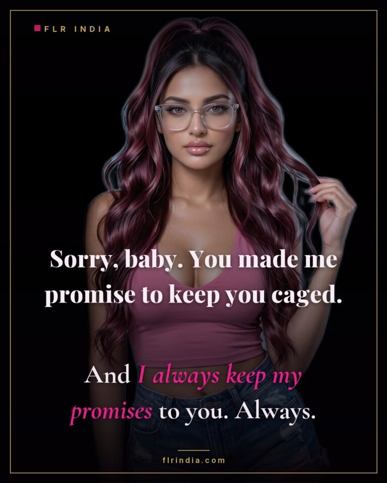 Chastity caption — wife keeps her promise to her husband to keep him locked and denied.