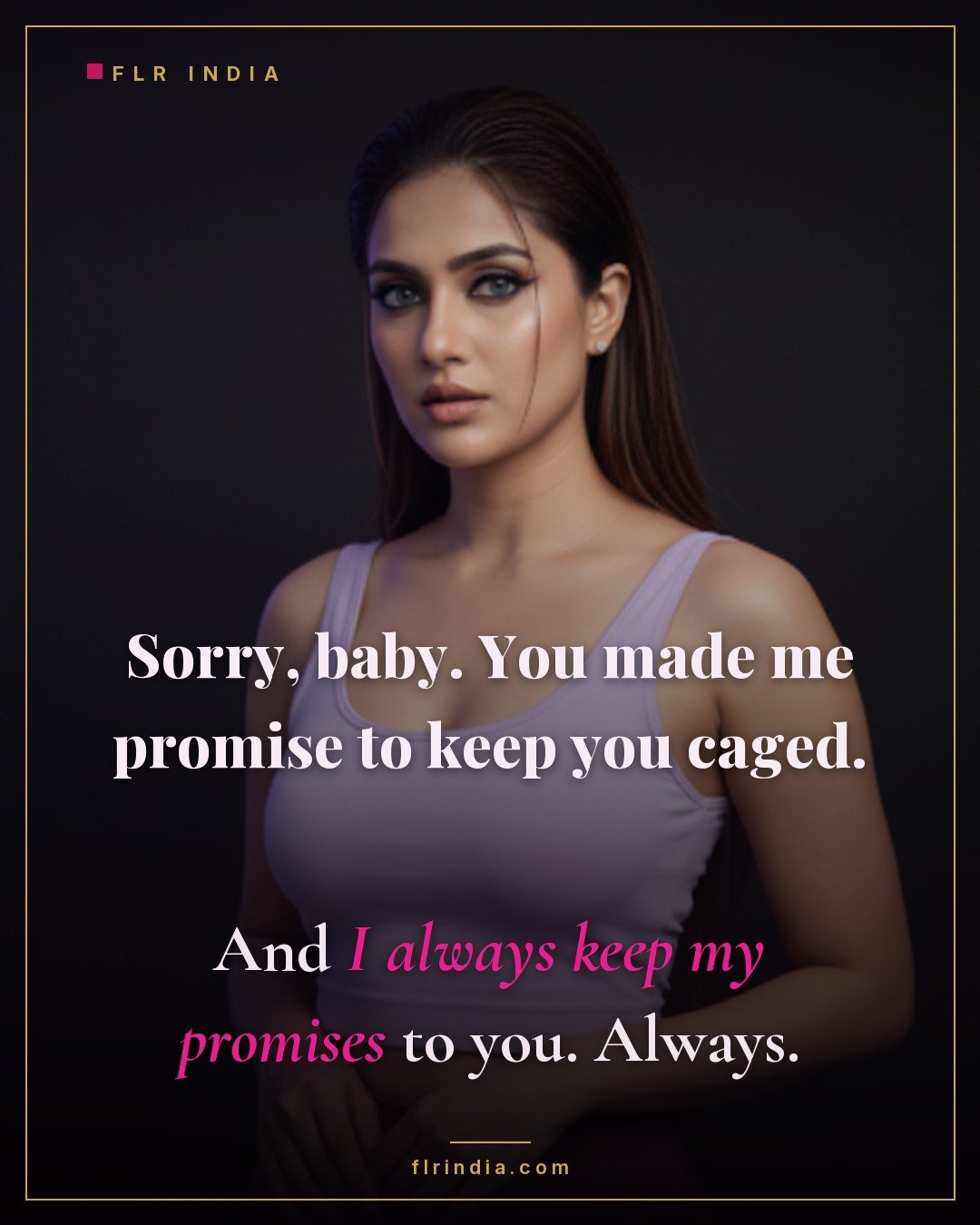 Chastity caption — wife keeps her promise to her husband to keep him locked and denied.