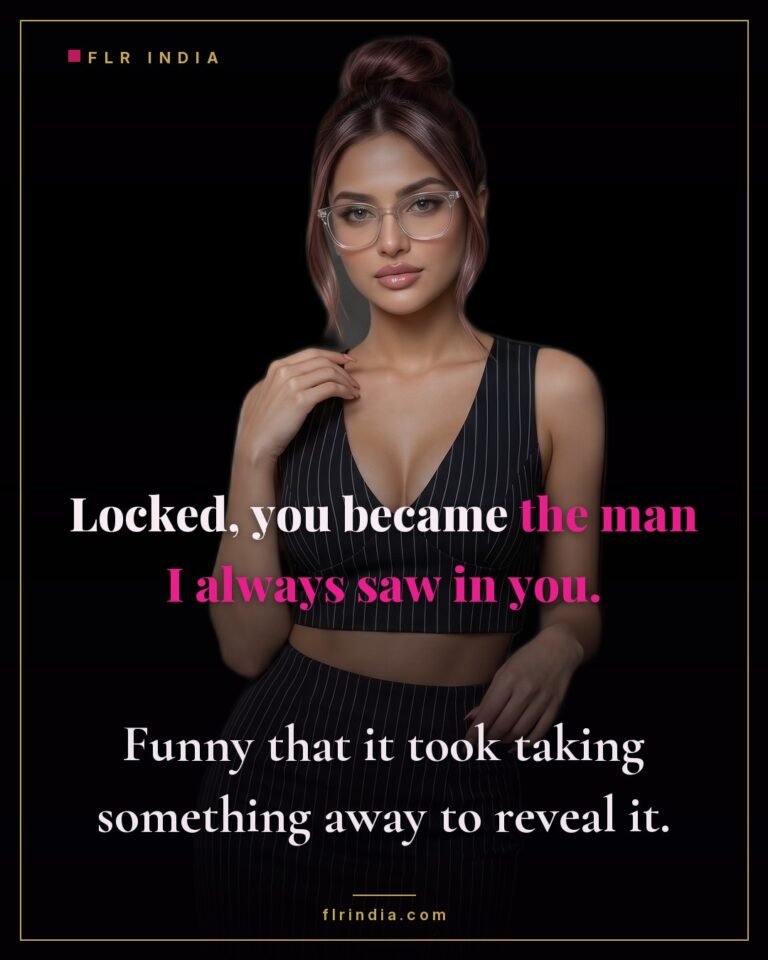Femdom caption — wife says chastity revealed the man she always believed in.