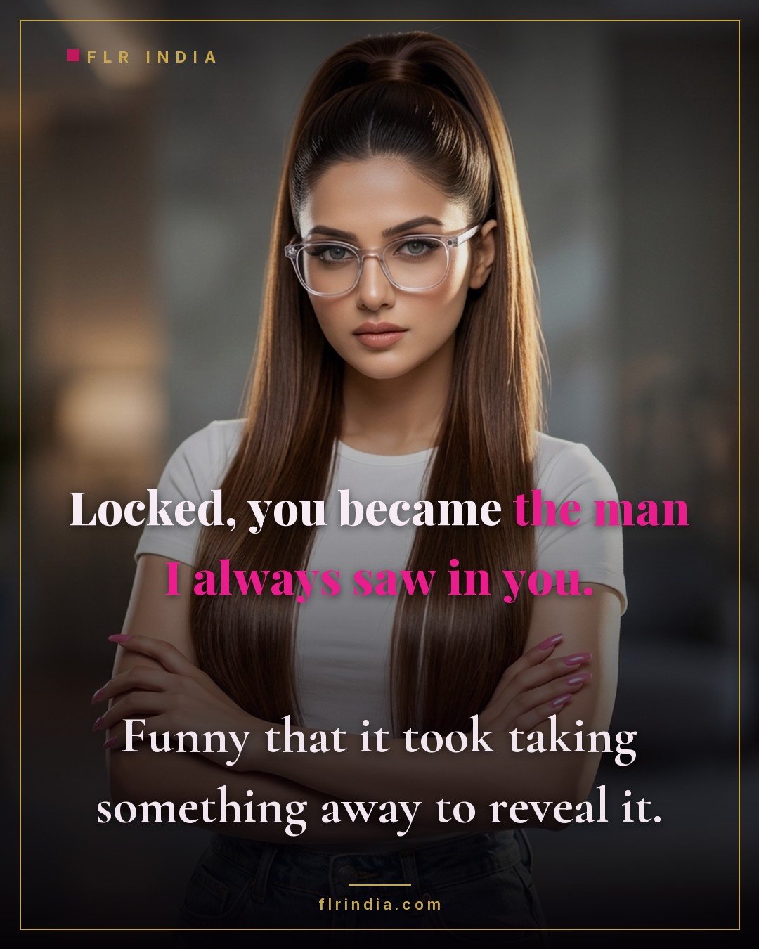 Femdom caption — wife says chastity revealed the man she always believed in.