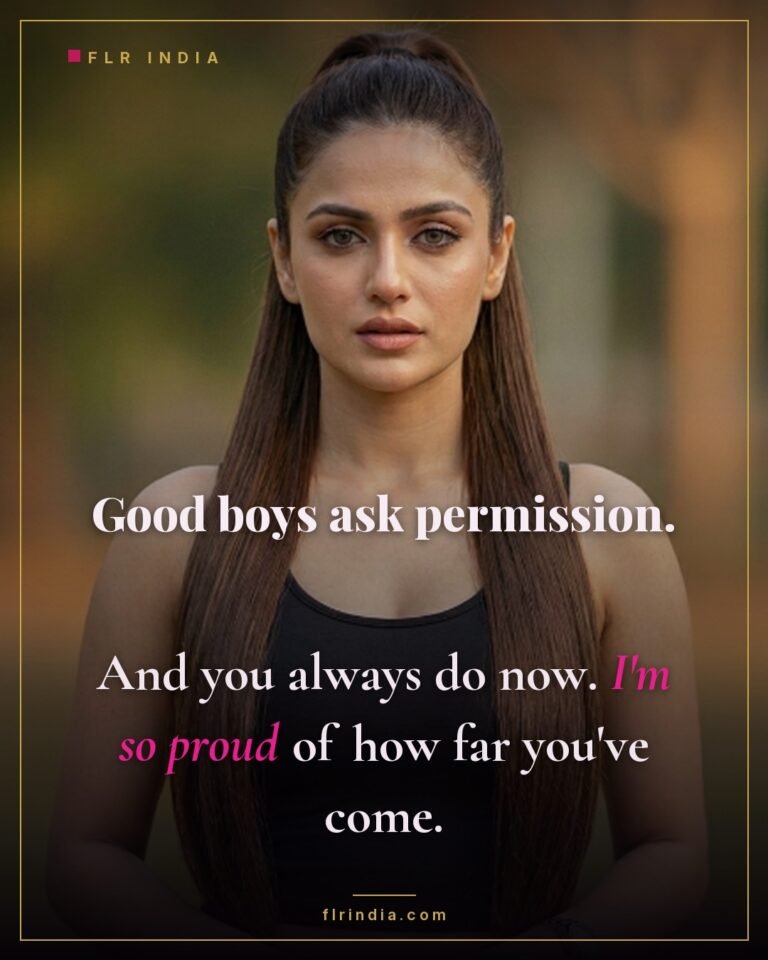 Good boy caption — wife proud her denied husband learned to ask her permission.