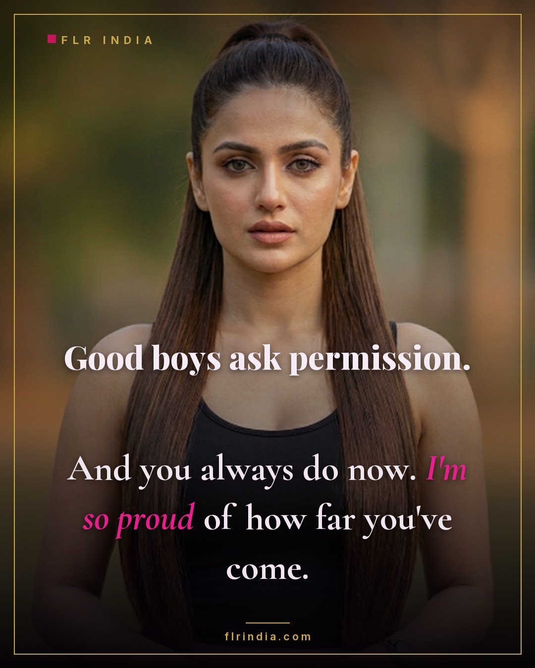 Good boy caption — wife proud her denied husband learned to ask her permission.