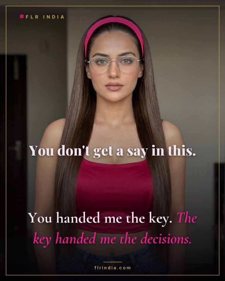Keyholder caption — wife holds the key and makes all chastity decisions for her husband.