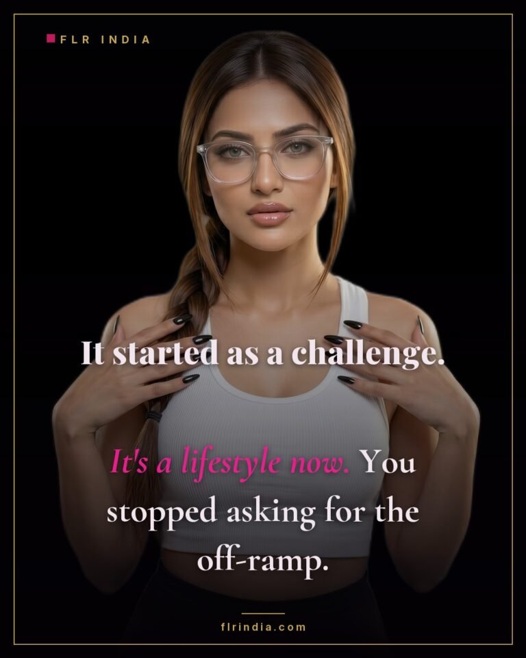 Escalation caption — wife says chastity went from a challenge to a permanent lifestyle.