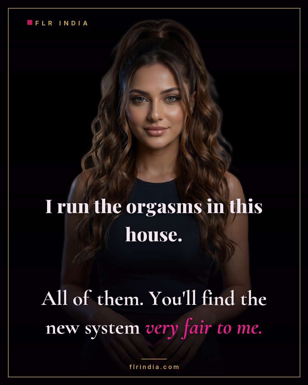 Orgasm denial caption — wife controls every orgasm in the household.