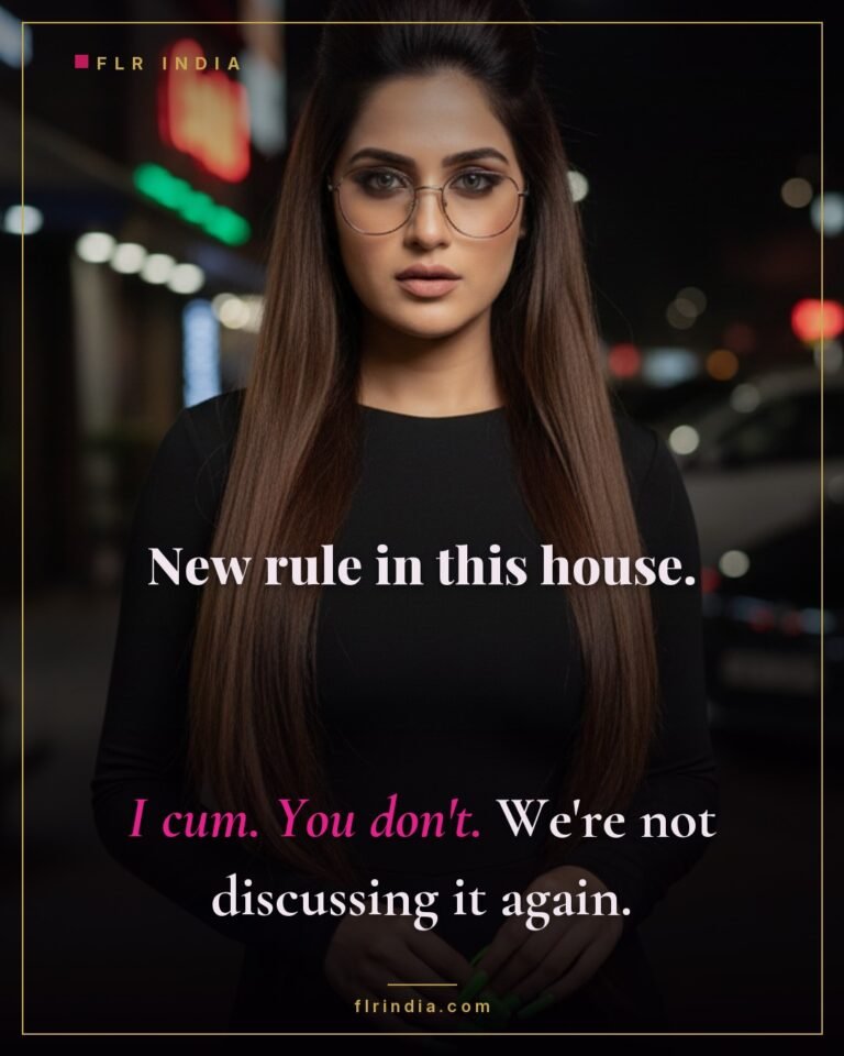 Orgasm denial caption — wife sets a house rule that only she gets to orgasm.