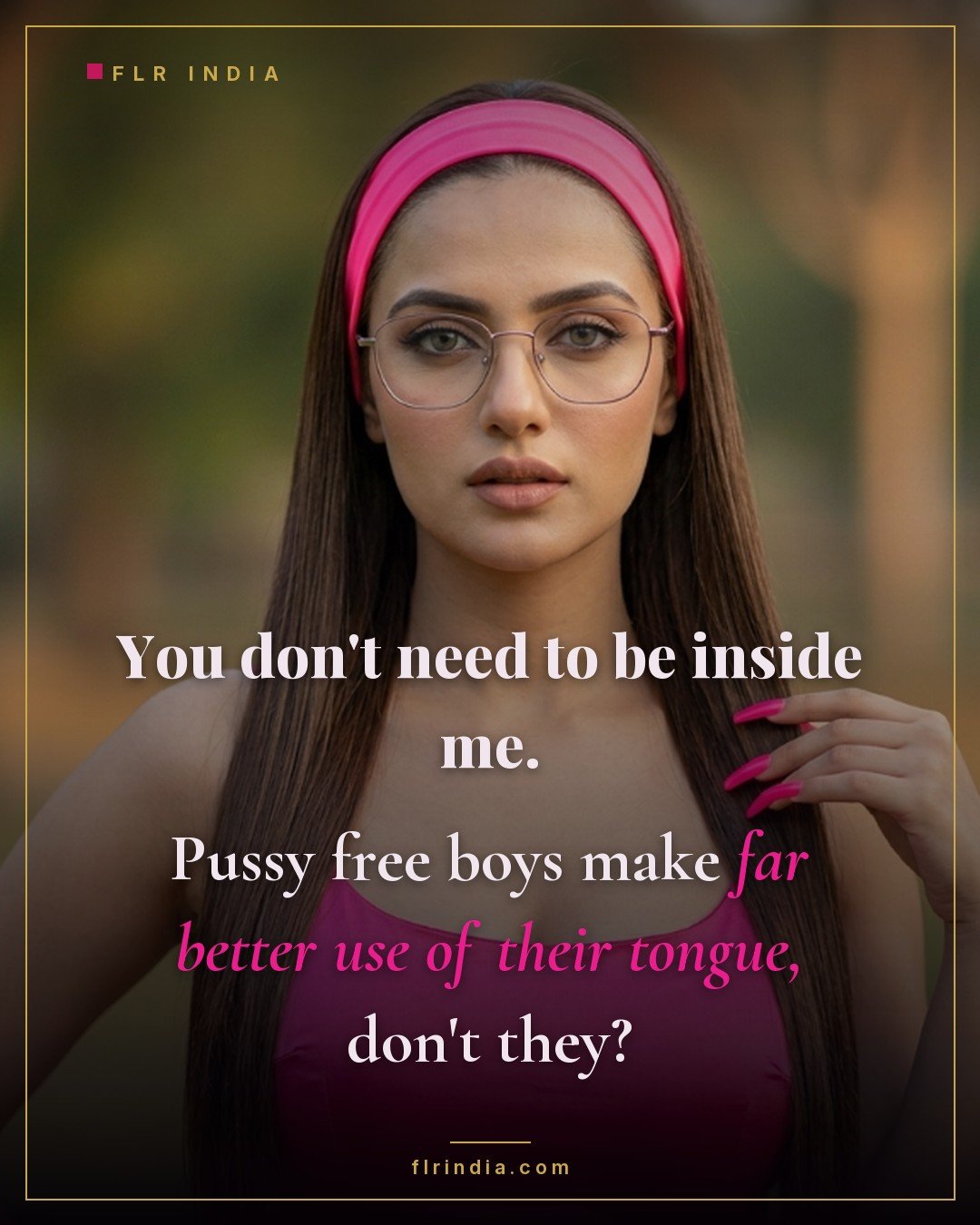 Pussy free caption — wife says her pussy free husband serves her with his mouth.