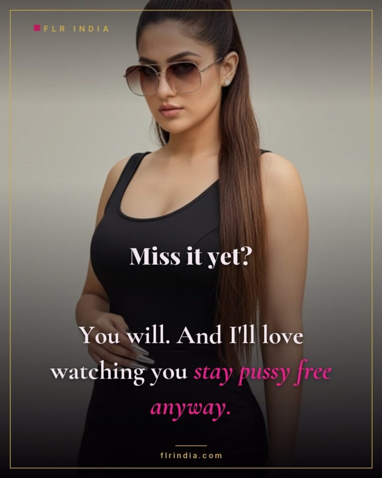 Pussy free caption — wife asks her denied husband if he misses what he no longer gets.