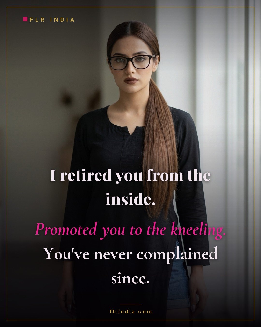 Pussy free caption — wife retired her husband from access and promoted him to service.