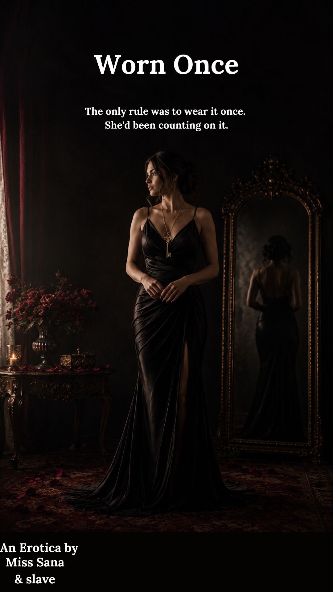 Worn Once — an FLR chastity and transformation novel by Miss Sana, book cover