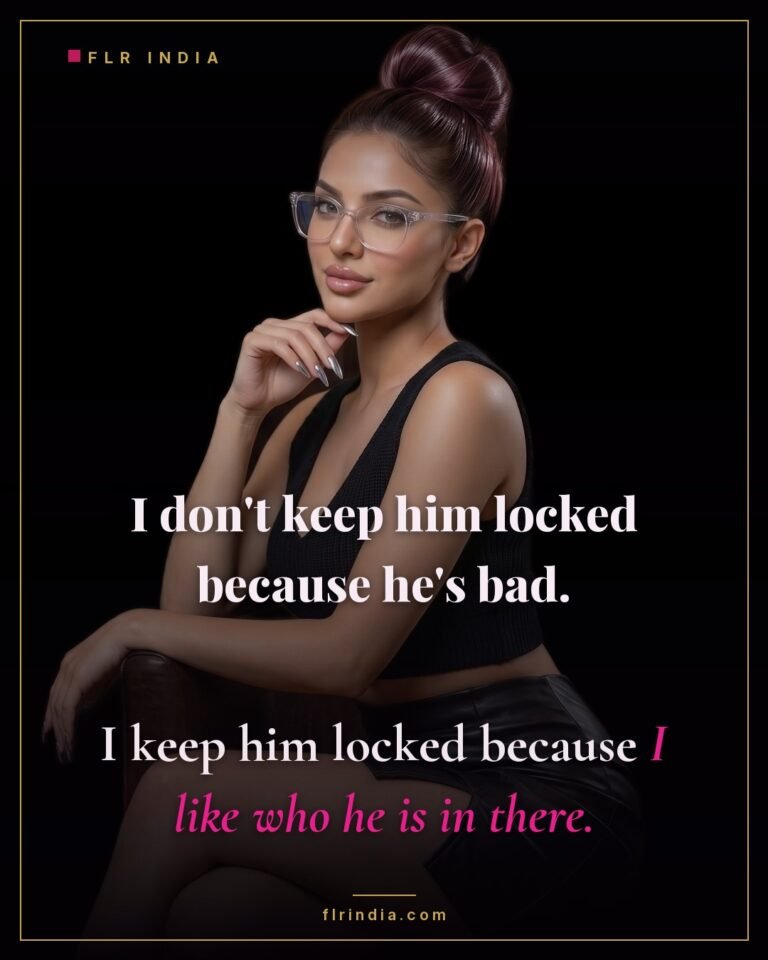 Chastity caption — wife keeps her husband locked not as punishment but because she loves the man he becomes.
