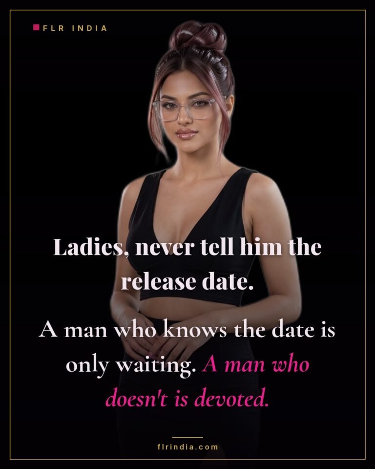 Chastity tips caption — never tell a locked man his release date; the not-knowing is what makes him devoted.