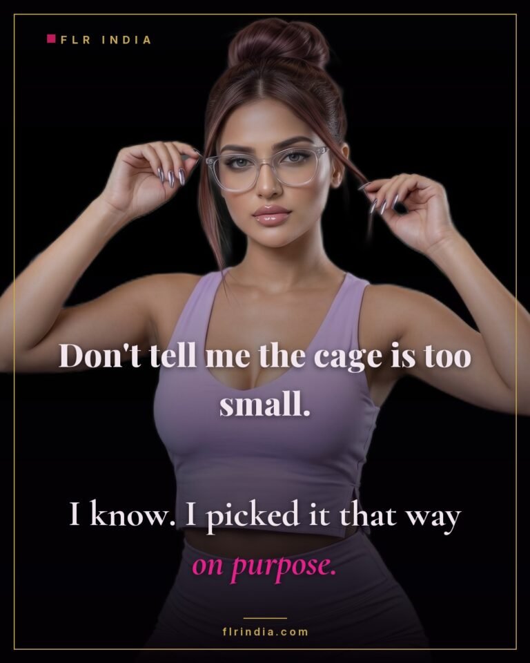 Cruel chastity caption — she knows the cage is too small because she picked it that way on purpose.