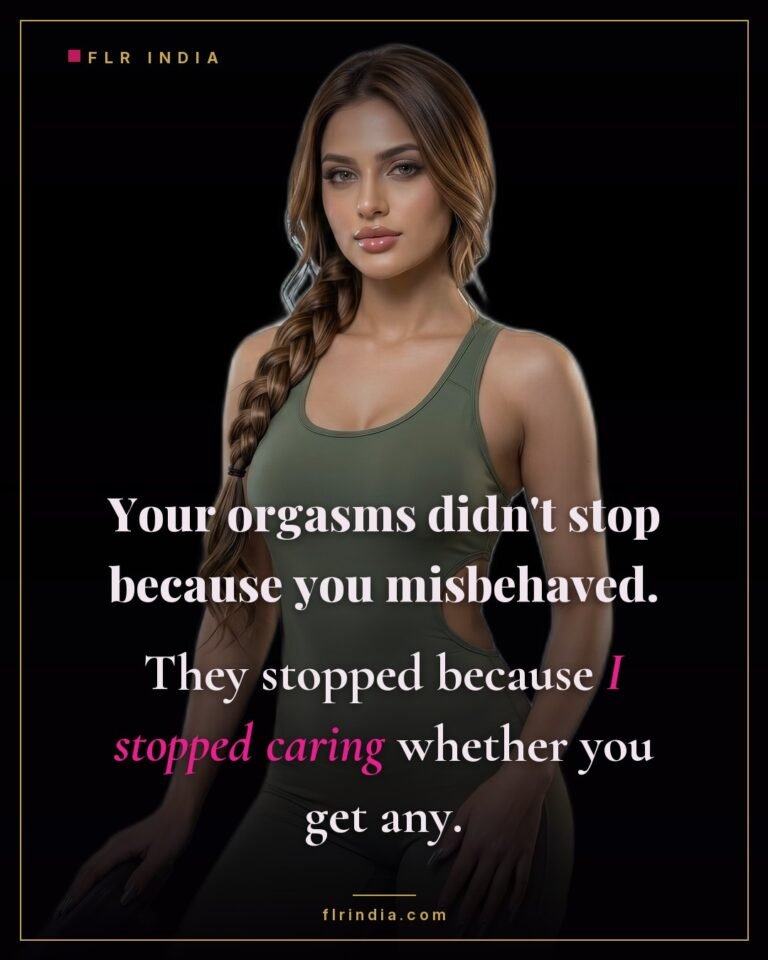Cruel wife caption — his orgasms stopped because she simply stopped caring if he gets any.