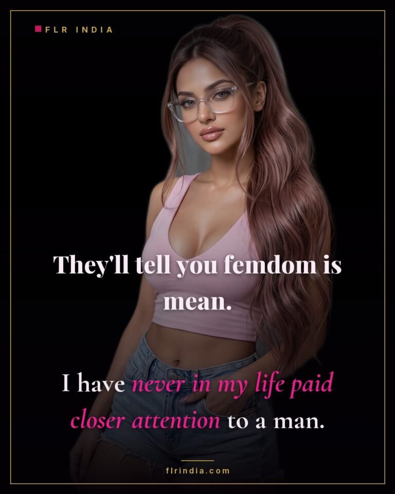 Femdom caption — femdom isn't cruelty; it's the closest attention a woman has ever paid a man.