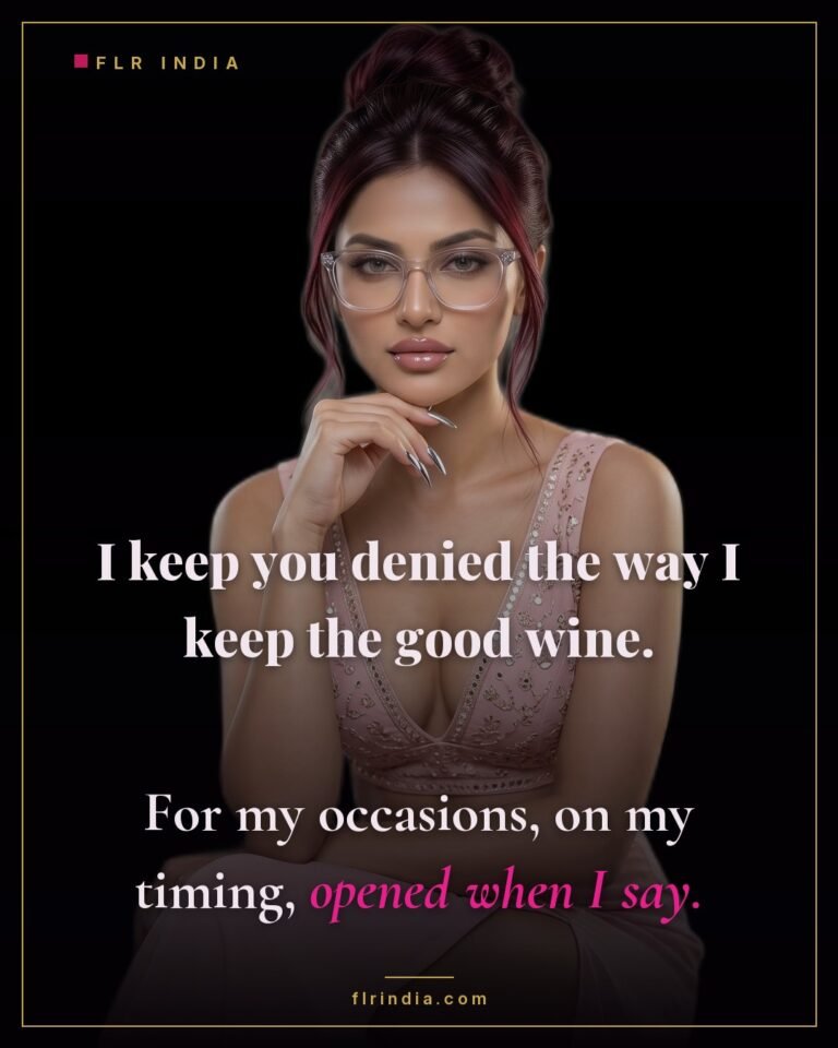 Femdom chastity caption — dominant wife keeps her husband denied like fine wine, opened only on her timing.