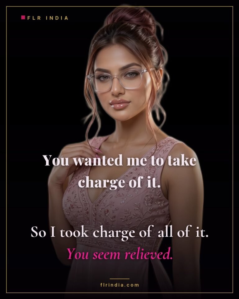 Femdom chastity caption — dominant wife took full charge at her husband's request, and he seems relieved.