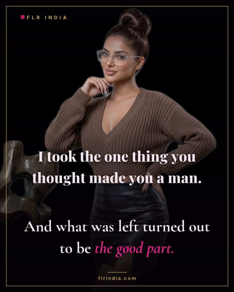 Femdom chastity caption — dominant wife reframes chastity: what's left of her husband was the good part all along.