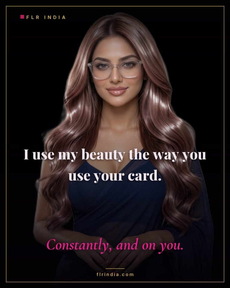 Findom caption — Goddess spends her beauty on draining her paypig.