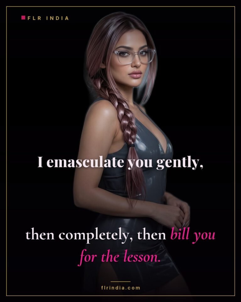Findom caption — Goddess bills her paypig for emasculating him.
