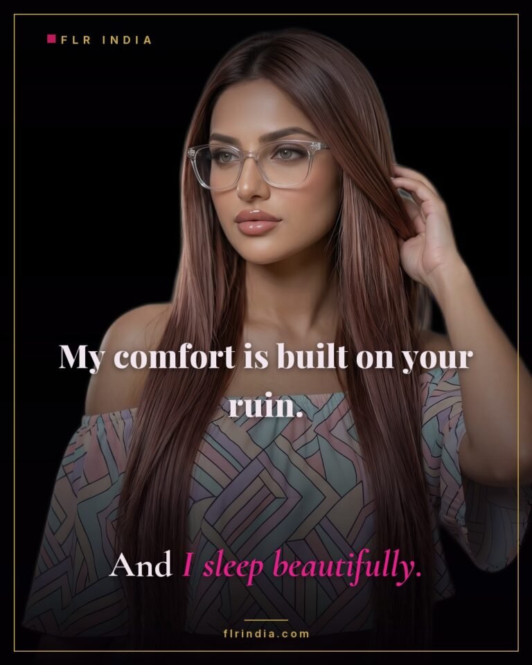 Findom caption — Goddess sleeps well on her paypig's financial ruin.