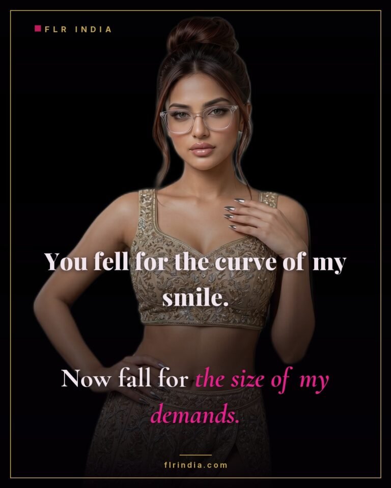 Findom caption — Goddess turns her charm into escalating demands.