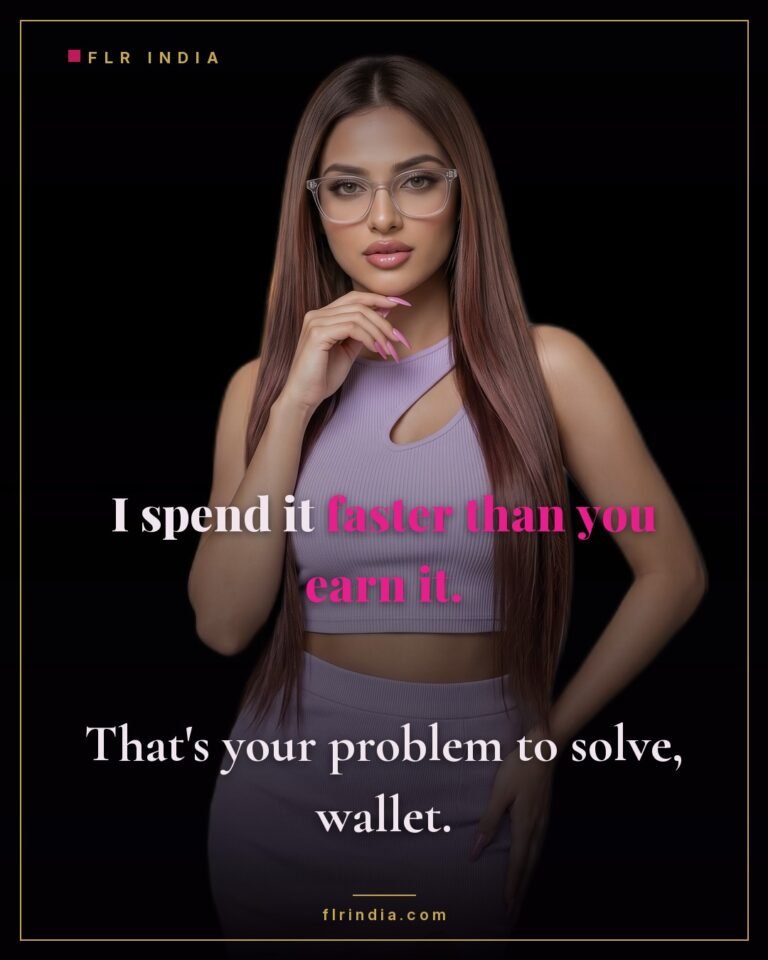 Findom caption — Goddess outspends her paypig's earnings on purpose.