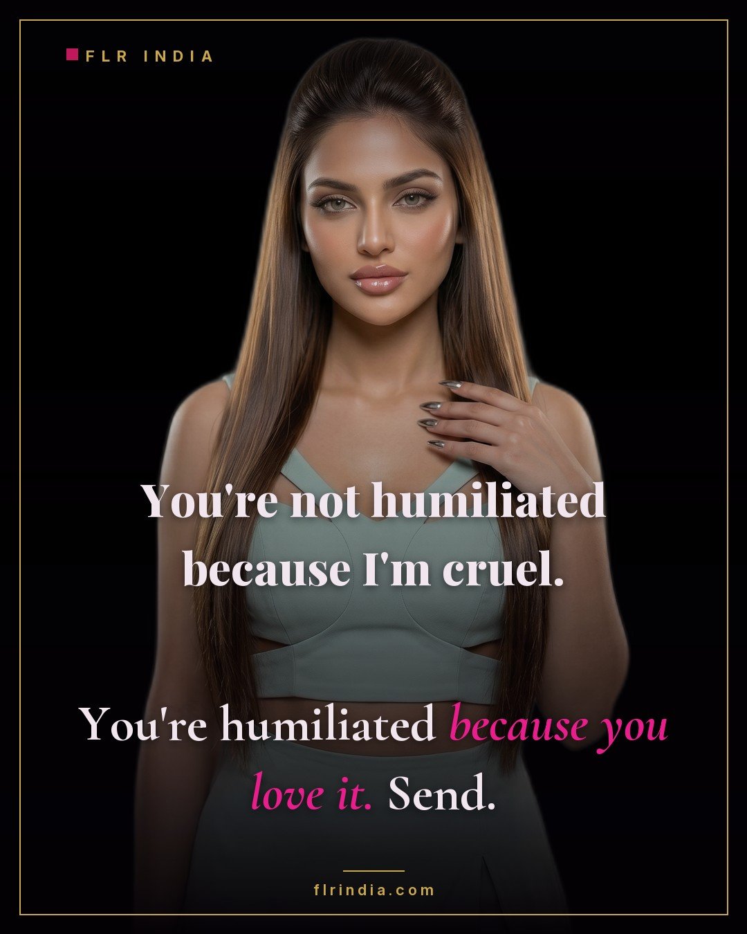Findom caption — Goddess says her paypig loves his own humiliation.