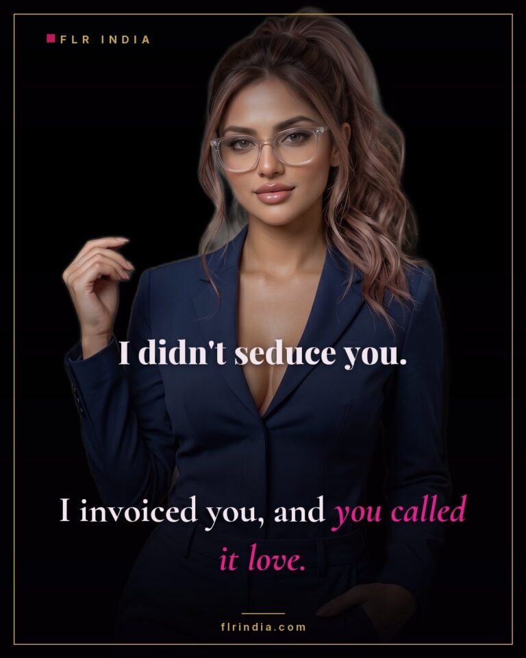 Findom caption — Goddess invoices men who mistake it for love.