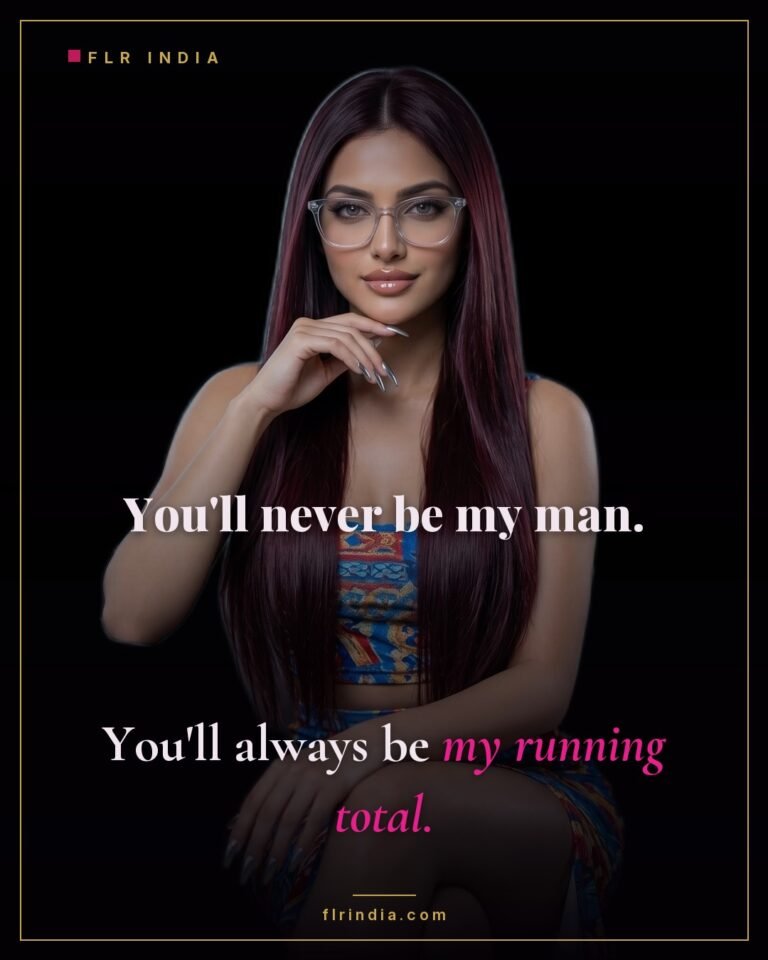 Findom caption — Goddess reduces her paypig to a running total.