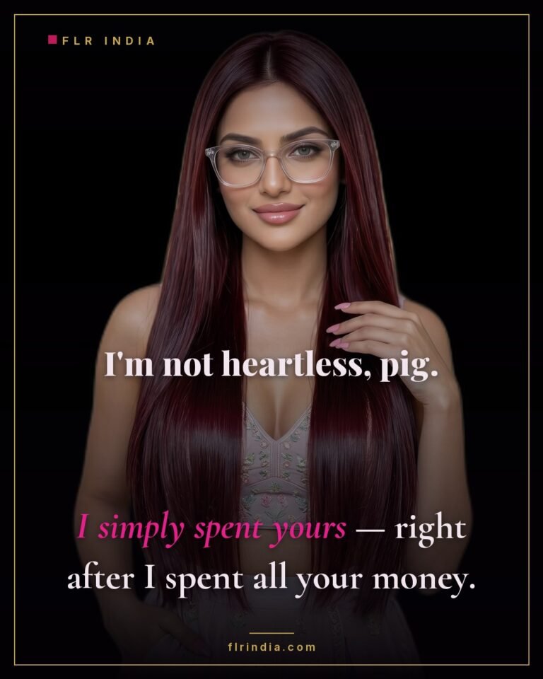 Findom caption — Goddess spends her paypig's heart and money alike.