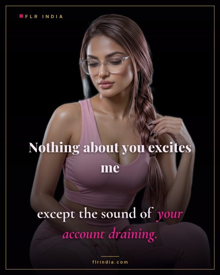 Findom caption — Goddess is only excited by her paypig's account draining.