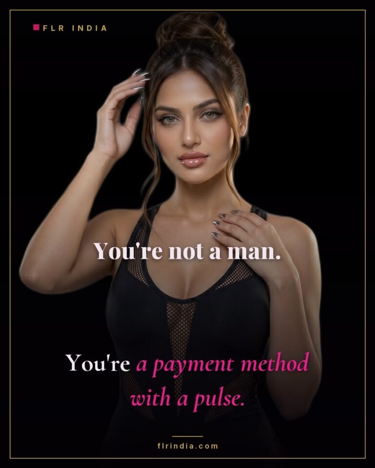 Findom caption — Goddess tells her paypig he is only a payment method.