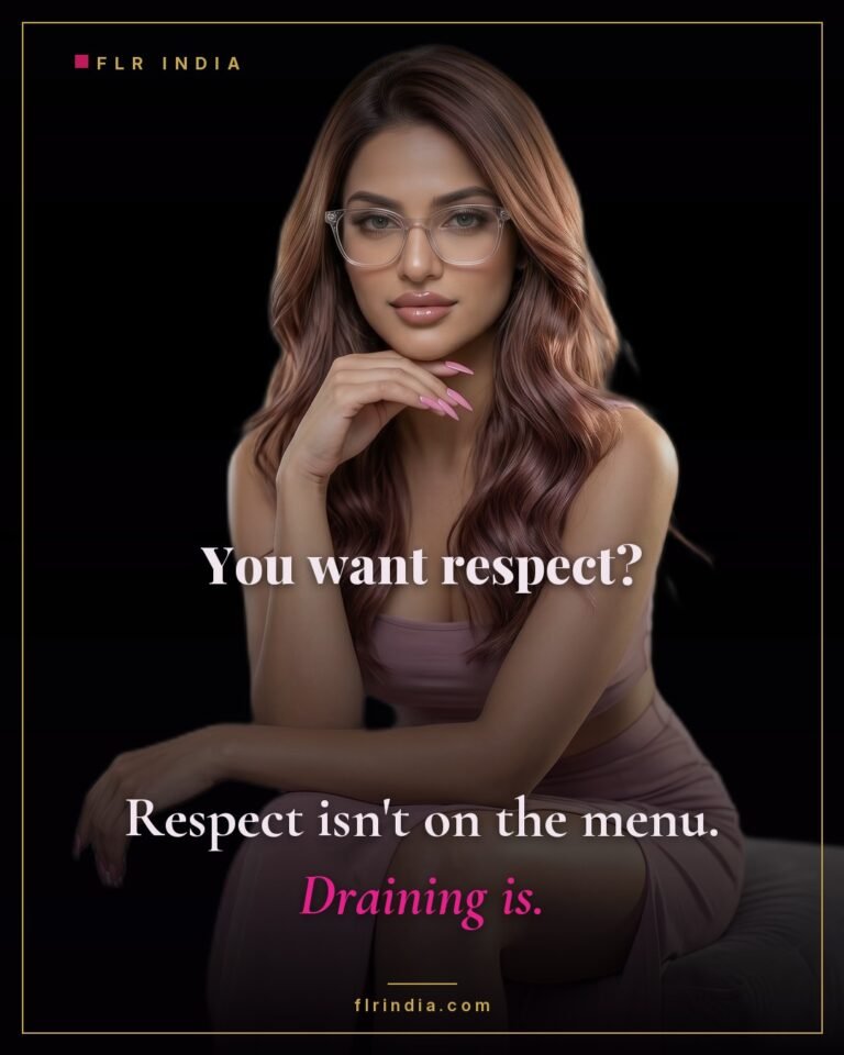 Findom caption — Goddess offers her paypig draining instead of respect.
