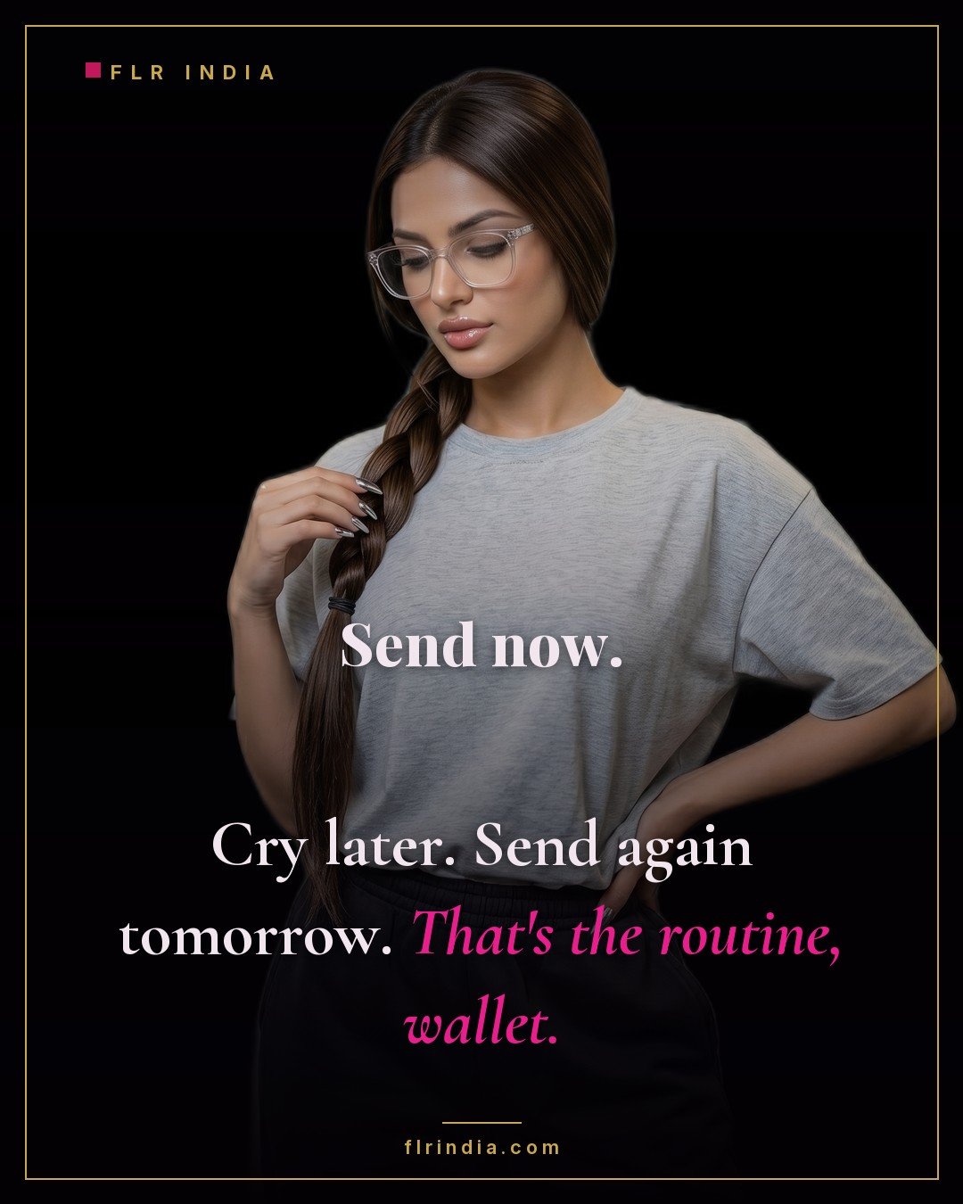 Findom caption — Goddess sets a daily draining routine for her wallet.