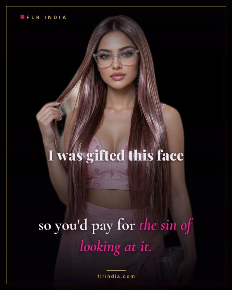 Findom caption — Goddess charges men for looking at her face.