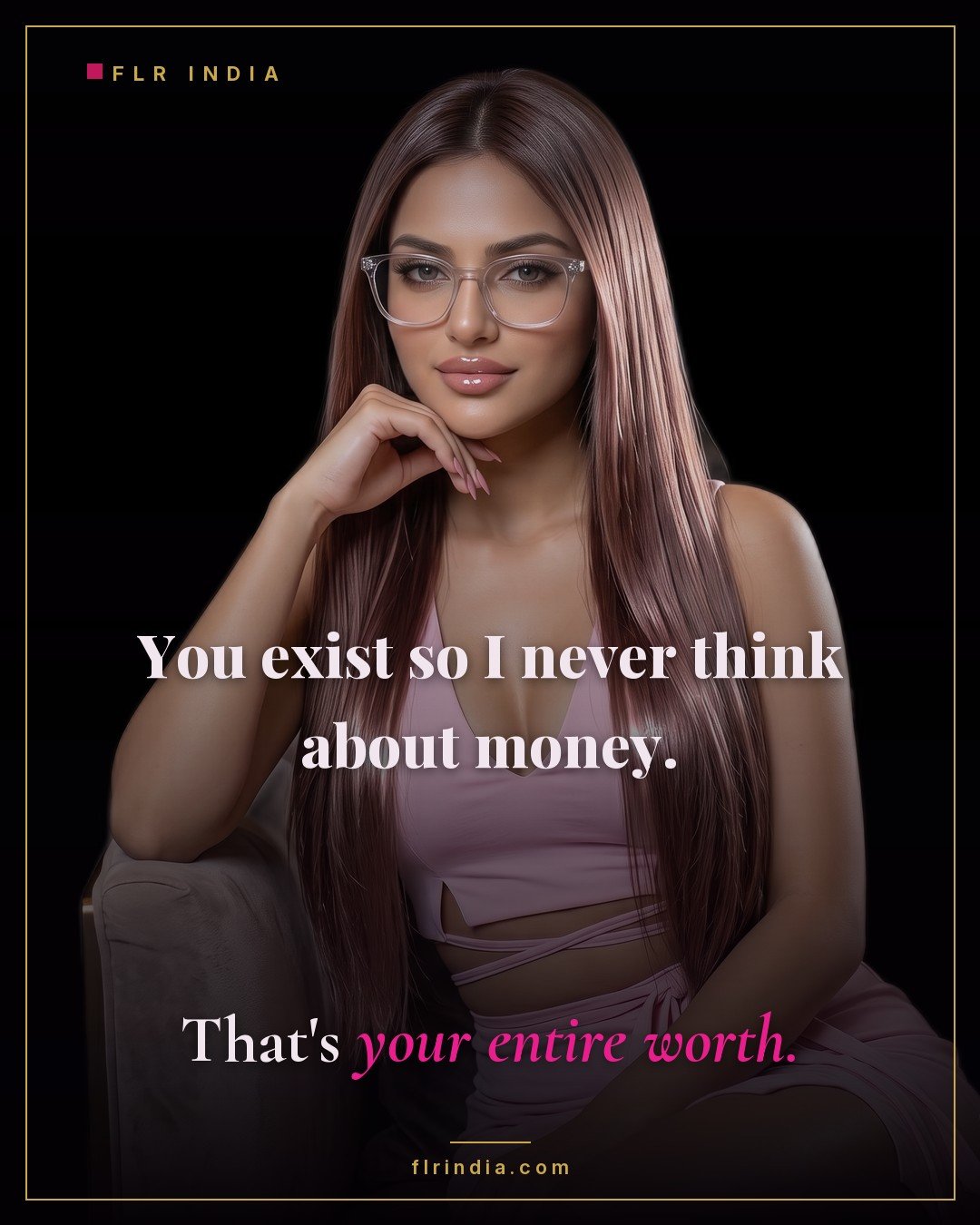Findom caption — Goddess reduces her paypig's worth to funding her.