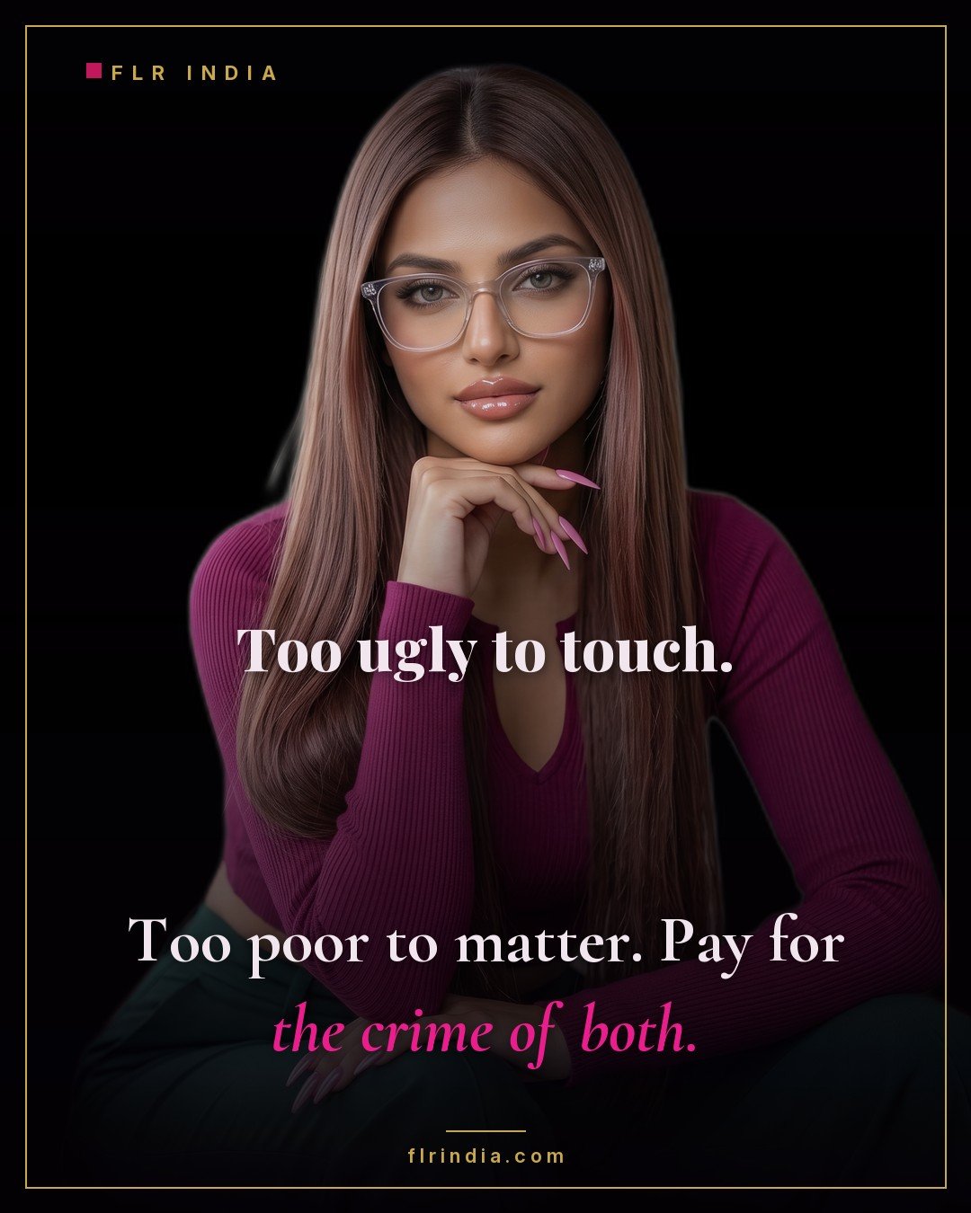 Findom caption — Goddess charges her paypig for being ugly and poor.