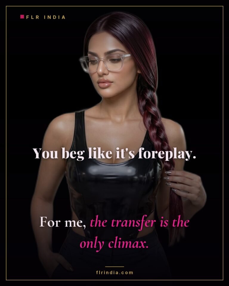 Findom caption — Goddess only climaxes to the transfer, not the paypig.