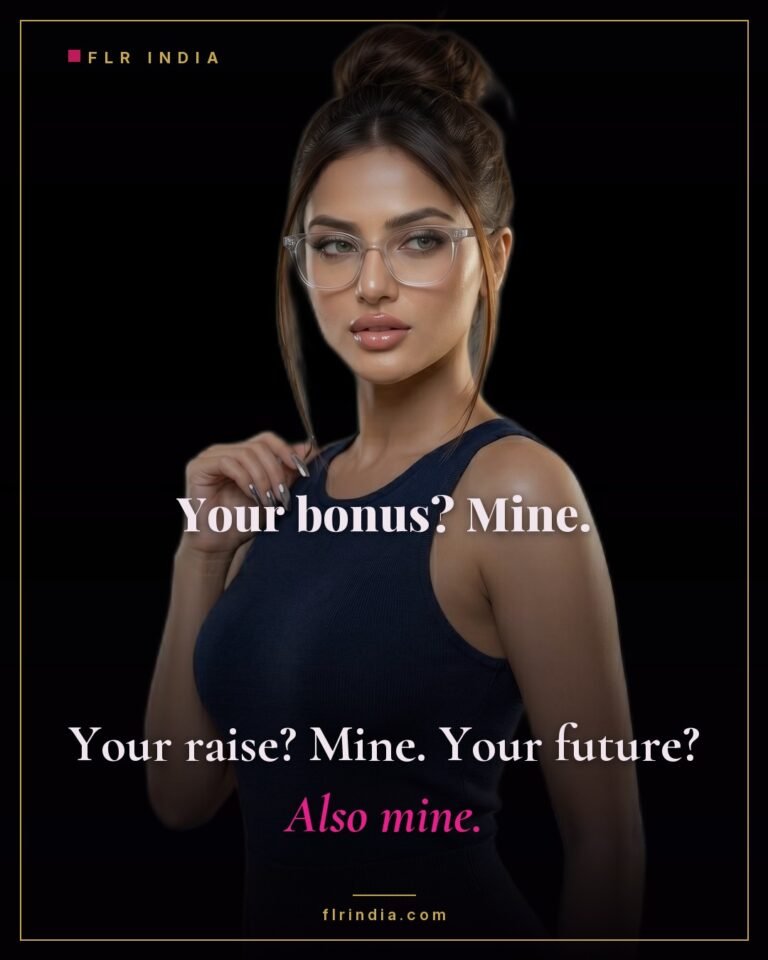 Findom caption — Goddess claims her paypig's bonus, raise, and future.