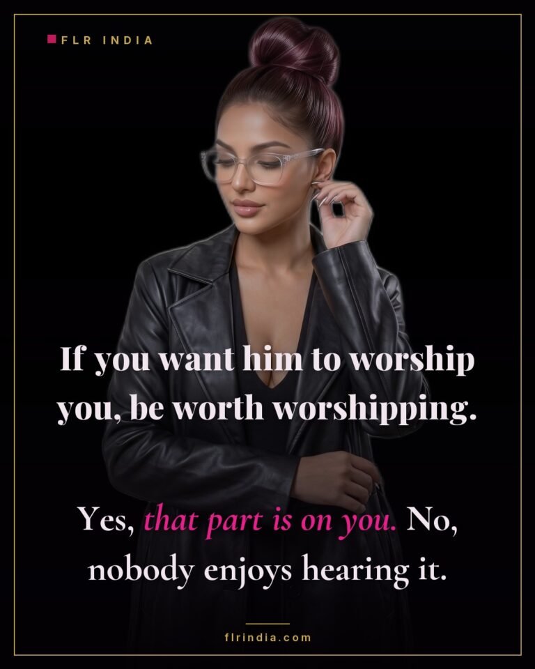 FLR tips caption — a wife who wants worship has to be worth worshipping, and that part is on her.