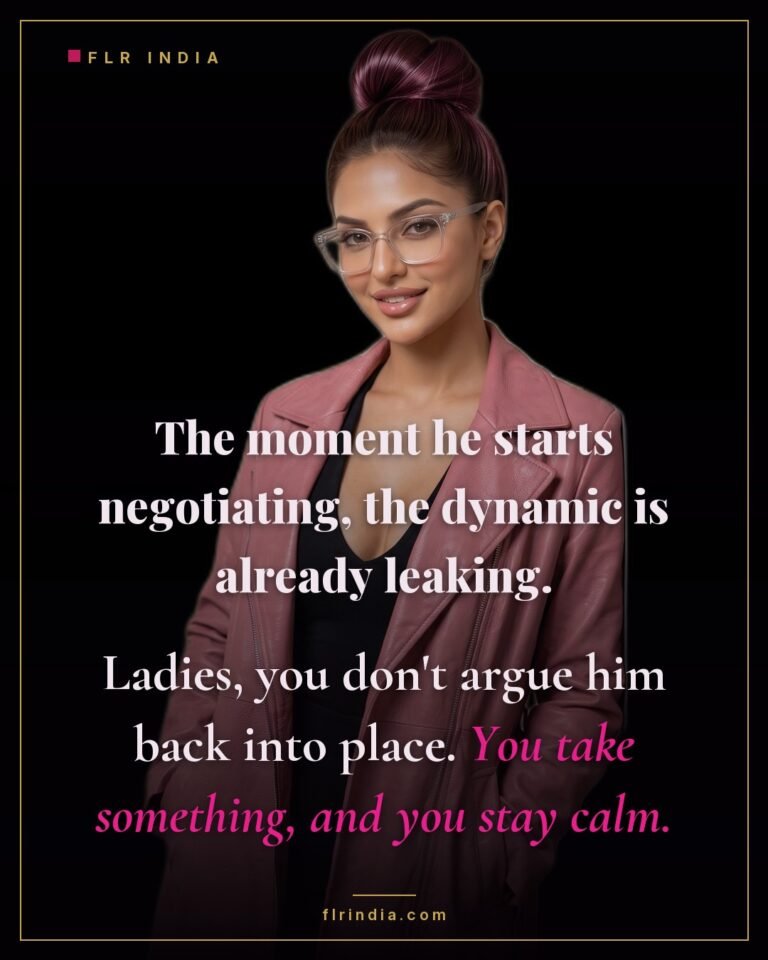 FLR tips caption — when a submissive husband negotiates, take something away rather than arguing.