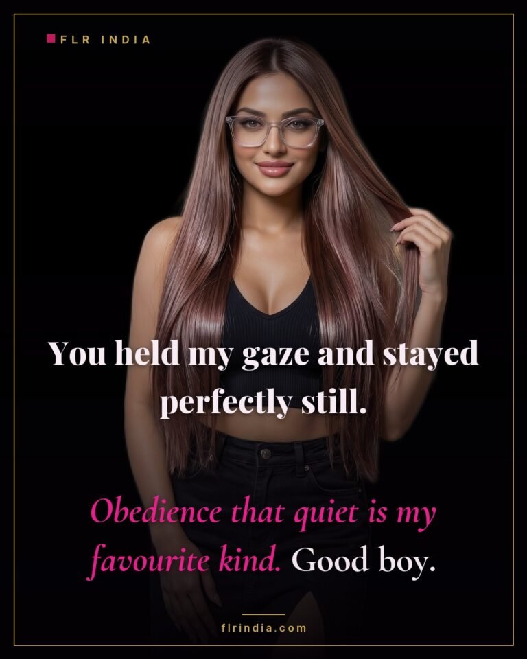 Good boy chastity caption — wife praises her locked husband for still, quiet obedience.