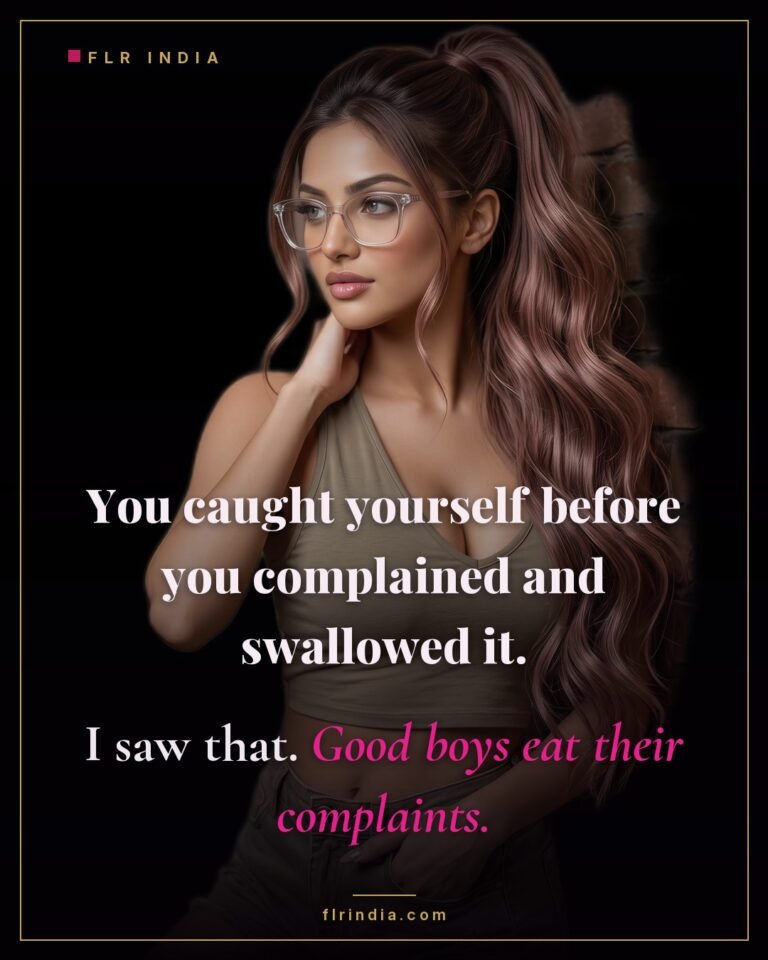 Good boy chastity caption — wife praises her locked husband for swallowing a complaint before it left his mouth.
