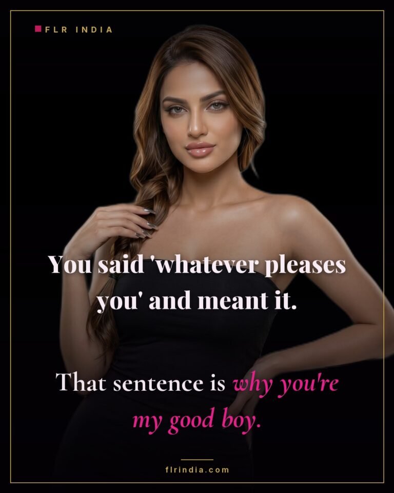 Good boy caption — wife praises her husband for putting her pleasure first and meaning it.