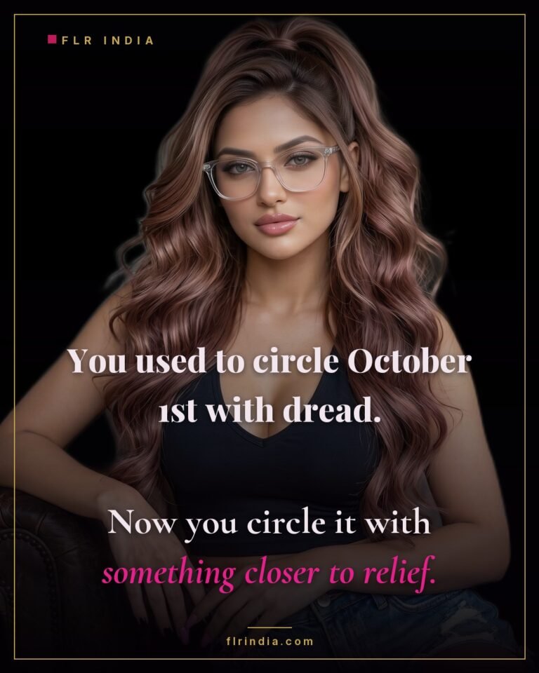 Locktober chastity caption — wife notes her husband now anticipates Locktober with relief instead of dread.