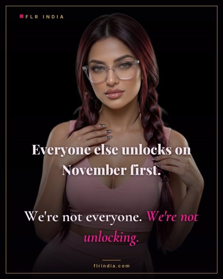 Locktober chastity caption — wife tells her husband they don't unlock on November 1st like everyone else.